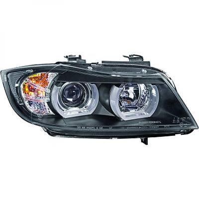 Coppia Set Fari Fanali Anteriori Angel Eyes TUNING Serie3 E90/E91 2005-2008 H7