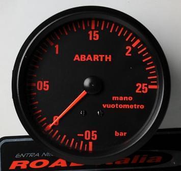 Manometro Strumento 80mm ROAD ITALIA Pressione Turbo -1+25 BAR I MITI DI SEMPRE