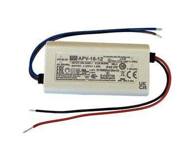 MeanWell APV-16-12 Alimentatore 16W 12V 1,25A IP30 Input 220V e 110V