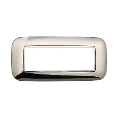 ETTROIT Placca Orbis Serie Moon 6P Colore Cromo Lucido Compatibile Con Bticino