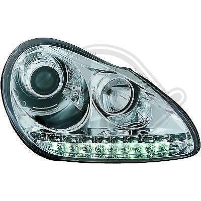 Coppia Fari Fanali Anteriori TUNING CAYENNE 03-07 DRL LED D1S/H1 (9PA)