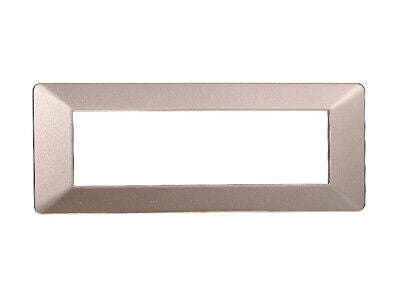 ETTROIT Placca Plastica Serie Starlight 7P Colore Bronzo Compatibile Con Vimar