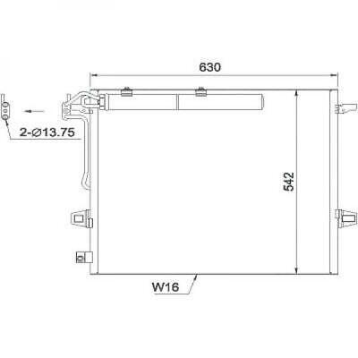 Condensatore ClasseM ML W164/GL X-164 ClasseR 300/320/350 CDI A25150000