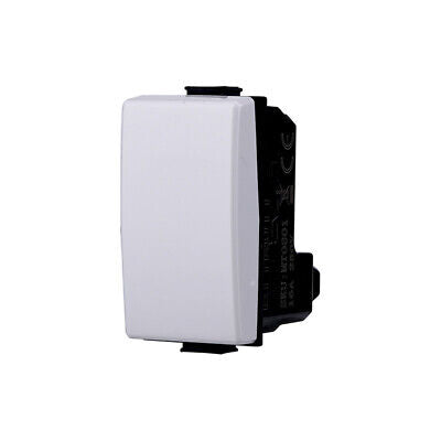 ETTROIT Pulsante 1P 16A Normalmente Aperto Colore Bianco Compatibile Con