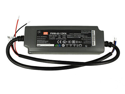 MeanWell PWM-60-12KN Trasformatore CV 12V 5A 60W Dimmerabile KNX Konnex IP67