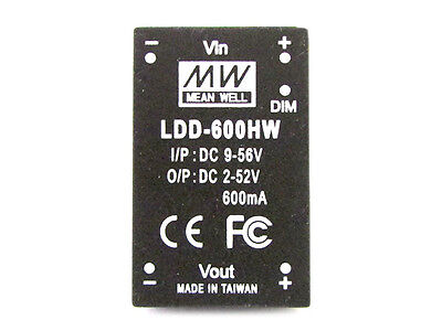 DC/DC Step Down Converter Meanwell LDD-600HW 600mA da DC9-56V a DC2-52V