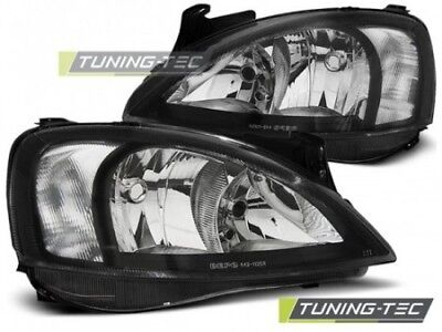 Coppia Fari Fanali Tuning Anteriori CORSA C 11.00-09.06 Nero