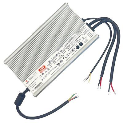 MeanWell HLG-600H-24A Alimentatore Led Driver CV CC IP67 600W 24V 25A Input