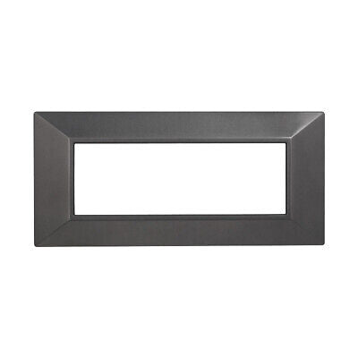 ETTROIT Placca Piramide Serie Moon 6P Colore Acciaio Scuro Compatibile Con