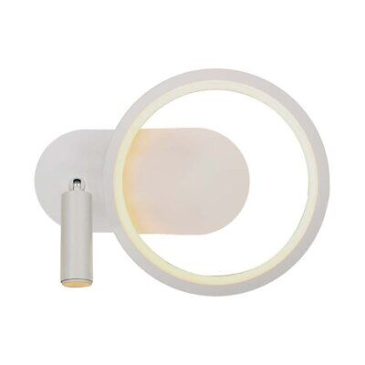Applique Lampada LED da Muro 14W 250*100*180mm in Metallo Colore Bianco 4000K
