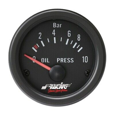 Manometro Strumento STRUMENTI BLACK LINE PRESSIONE OLIO SIMONI RACING OP/B 52mm