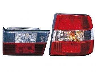 Coppia Fari Fanali Posteriori Tuning LED serie 5 E34 Berlina rosso/chiaro