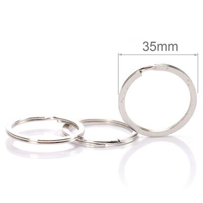 Kit 7 Pezzi Anelli Porta Chiavi in Metallo - Diametro 35mm <ul> <li>