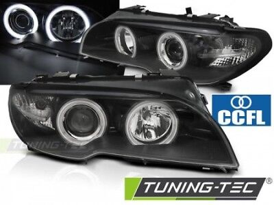 Faro Fanale Tuning E46 04.03-06 COUPE CABRIO ANGEL EYES Nero