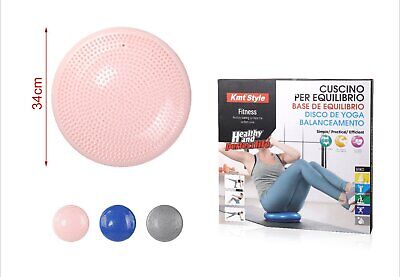 Cuscino Per L'equilibrio Gonfiabile Allenamento Fitness Diametro 34cm Colore
