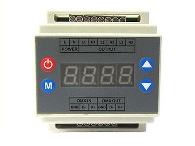 Centralina DMX Led Triac Dimmer 220V 3 Canali Controlla Trasformatore Triac Dimm