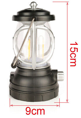 Lanterna Led da Campeggio Ricaricabile USB e Pannello Solare Batteria 1200mAh