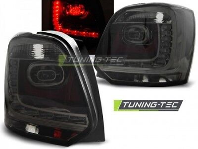 Coppia Set fari Fanali Posteriori Tuning POLO 09-13 Fume LED