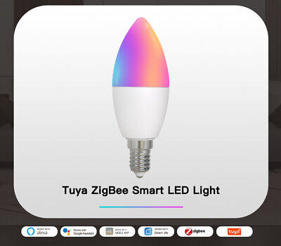 Lampada Led E14 ZigBee 3.0 WiFi 5W RGB CCT Dimmerabile APP Compatible