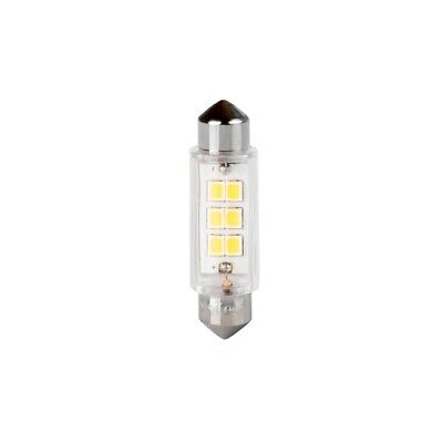 LOTTO DI 10 PEZZI Blister 2x LED L091 C5W 41mm 6xSMD2835 bianco