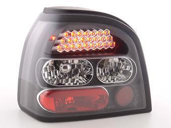 Coppia Fari Fanali Posteriori Tuning LED Golf 3 (1HXO) 92-97 nero