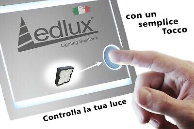 Interruttore Led Dimmer Touch Con Memoria Per Specchio Da Bagno 12V 24V 4A Con