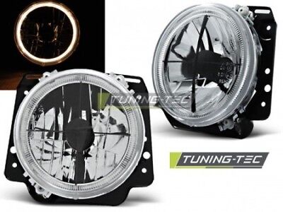 Coppia Fari Fanali Anteriori Tuning GOLF II 2 08.83-08.91 ANGEL EYES Cromato