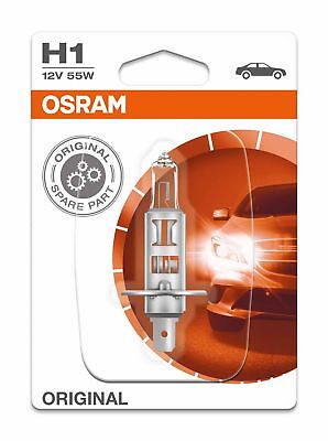 1 Lampada Lampadina Luce OSRAM ORIGINAL H1 (P14.5s) 12V 55W RICAMBIO ALOGENA