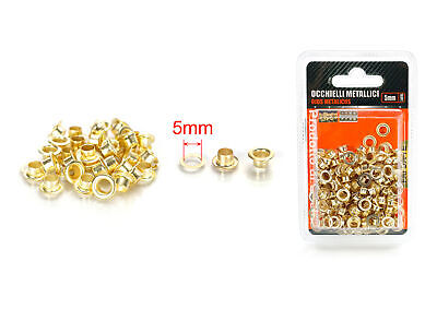80pcs Occhielli Autoperforanti In Ottone &Oslash;5mm <ul><li>Occhielli