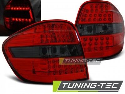 Coppia Faro Fanale Tuning Posterior Classe M W164 05-08 Fume' Rosso LED