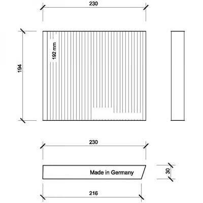 Filtro abitacolo antipolline MEGANE/Scénic I