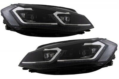Fari Tuning LED Golf 7.5 VII Facelift (2017-up) Frecce dinamiche GUIDA A DESTRA