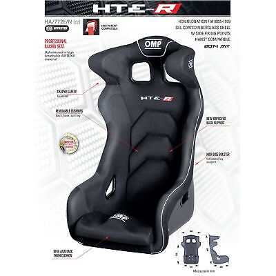 HTE-R  sedile in fiberglass  Sedile con scocca fiberglass gelcottato.Fori