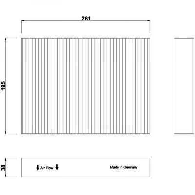 Filtro abitacolo antipolline