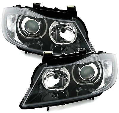 Coppia Fari Fanali Angel Eyes Set serie 3 E90/E91 (9/2005-1/2009) H7/H7 ALOGENI