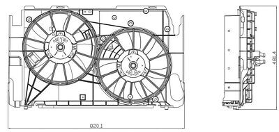 Elettroventola completa RAV4 06-10 2.4 i 16V M/A +/-AC
