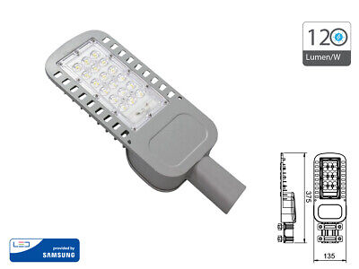 Lampione Stradale Led 30W 4000K 120lm/W Street Lamp Per Strada Giardino Villa