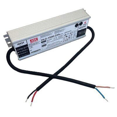 Meanwell HLG-150H-24A Alimentatore Led Driver CC CV 150W 24V 6,3A IP67 Input