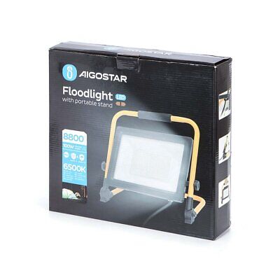 Faretto Led Portatile da Lavoro 100W Fredda 6500K 8800 Lumens IP65 Impermeabile
