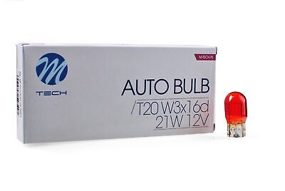 LOTTO DI 10 PEZZI Lampada M-TECH WY21W WX3x16d 12V/21W AMBER