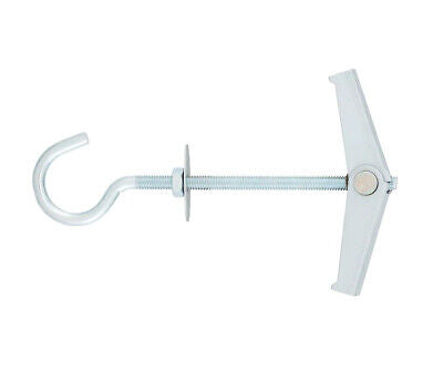 2 pcs Tassello a Farfalla in Acciaio con Gancio M5x90mm <ul><li>Ancorina o