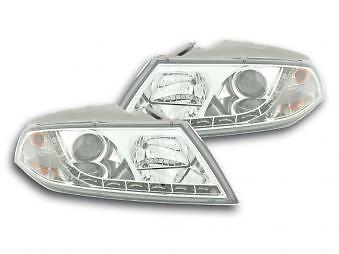 Coppia Fari Fanali Anteriori Tuning Dayline Luci Diurne Octavia 1Z 04-08