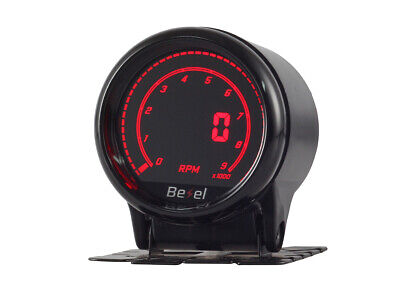 Manometro Digitale LCD Contagiri RPM Gauge 52mm 12V Auto Doppio Ingresso