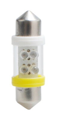 Lampada Led Diodo LED L022 C5W 31mm 4LED 3mm giallo