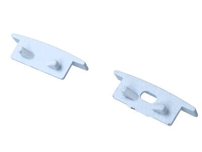 Kit Terminali Tapi di Chiusura In Metallo Con e Senza Foro Colore Bianco Per