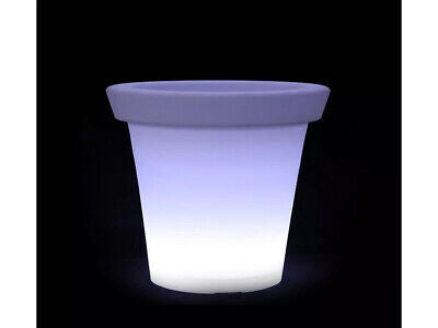 Lampada Luce Led RGBW Luminoso Forma Vaso Ricaricabile Con Telecomando Incluso