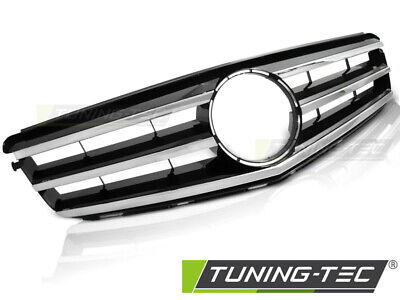 GRILLE CHROME BLACK fits W204 07-14