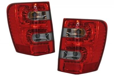 Fanali posteriori LED adatti per Grand Cherokee (1999-05.2005) Rosso Fumè