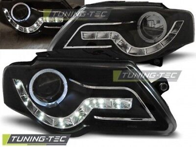 Coppia Fari Fanali Tuning PASSAT B6/3C 2005-2010 DAYLIGHT Nero