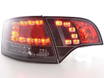 Coppia Fari Fanali Posteriori Tuning LED A4 Avant (8E) 04-08, nero